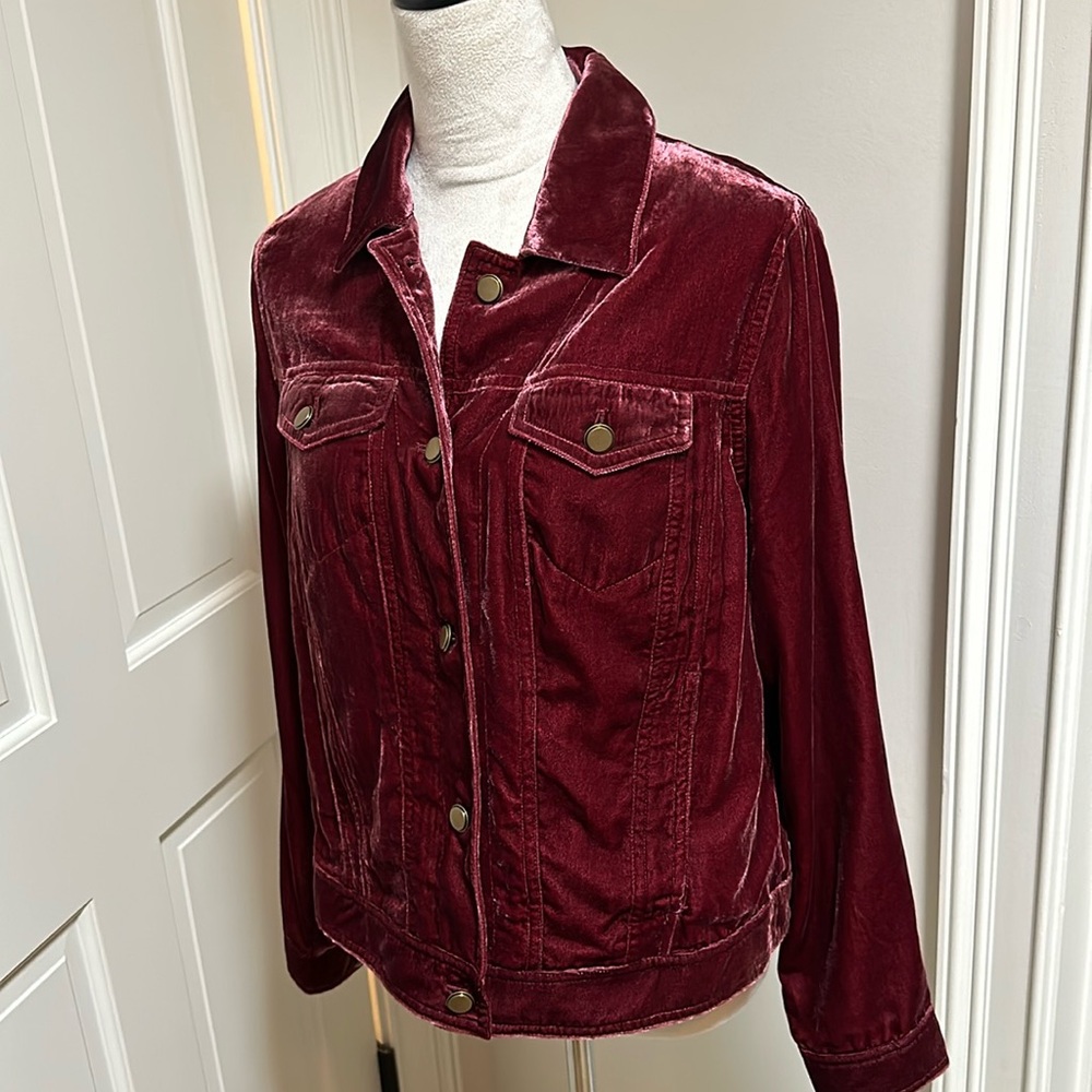 Coldwater Creek velvet jacket